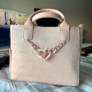 Pink Embossed Handbag